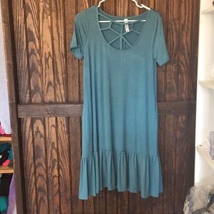 Short sleeve Ruffle dress